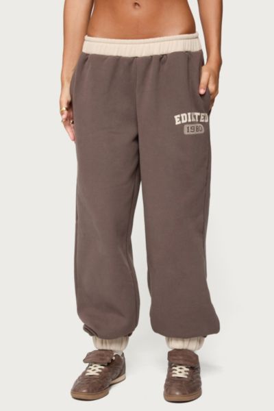 Edikted 1980 Sweatpants In Brown, Women's At Urban Outfitters In Brown