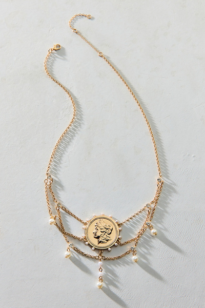 Victorian Dream Coin Choker Necklace