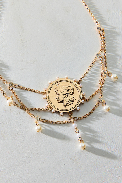 Victorian Dream Coin Choker Necklace