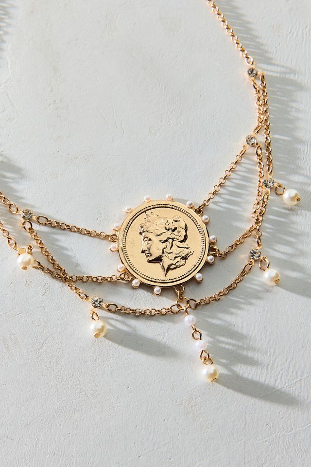 Victorian Dream Coin Choker Necklace #1
