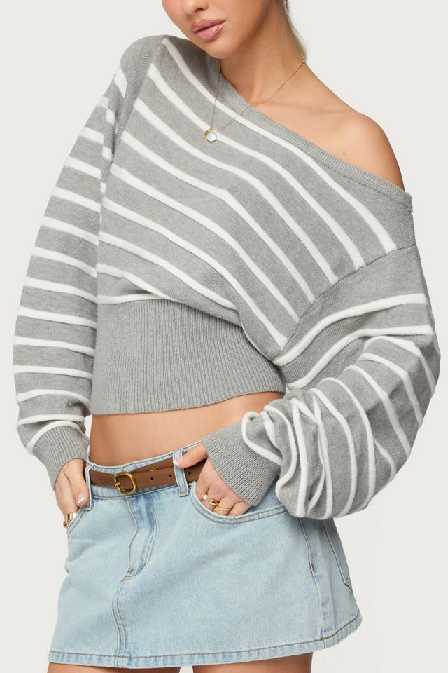 Edikted Mika Off Shoulder Oversized Sweater #2
