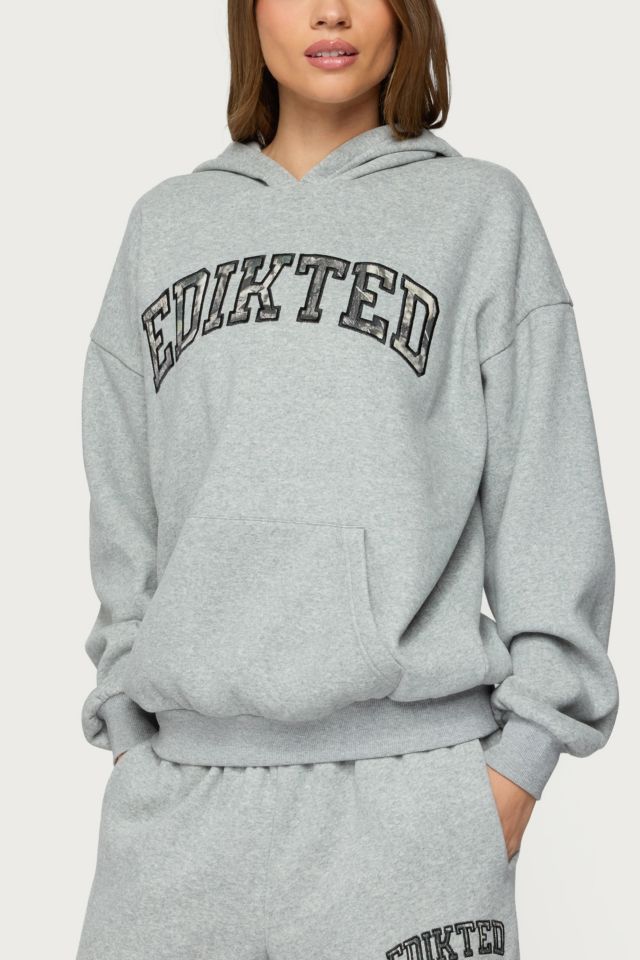 Edikted Camo Crush Oversized Hoodie #2