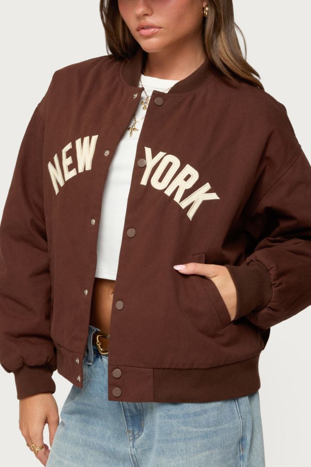 Edikted Big Apple Oversized Bomber Jacket #2