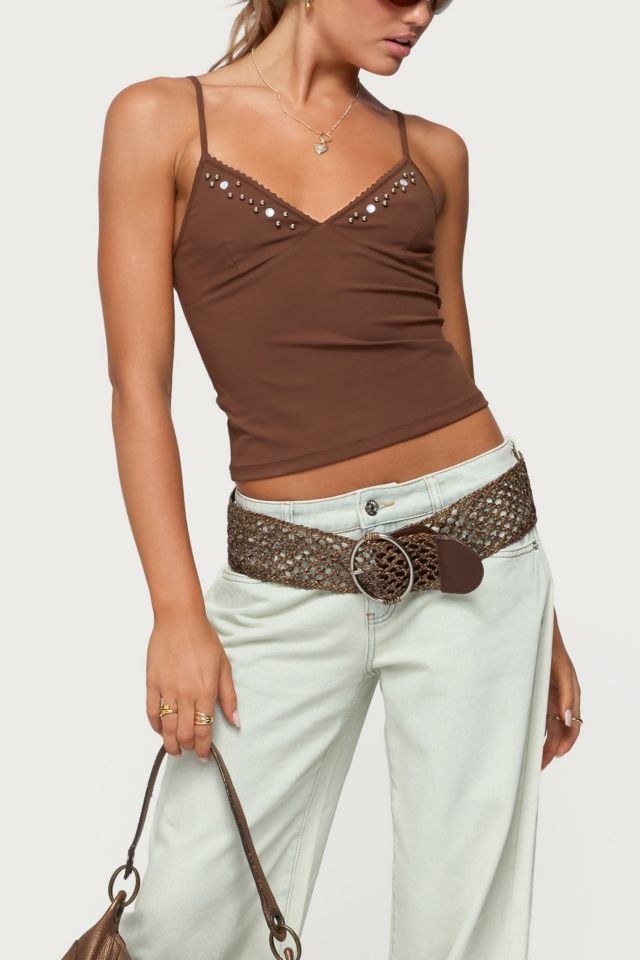 Edikted Holland Bead V Neck Tank Top #3