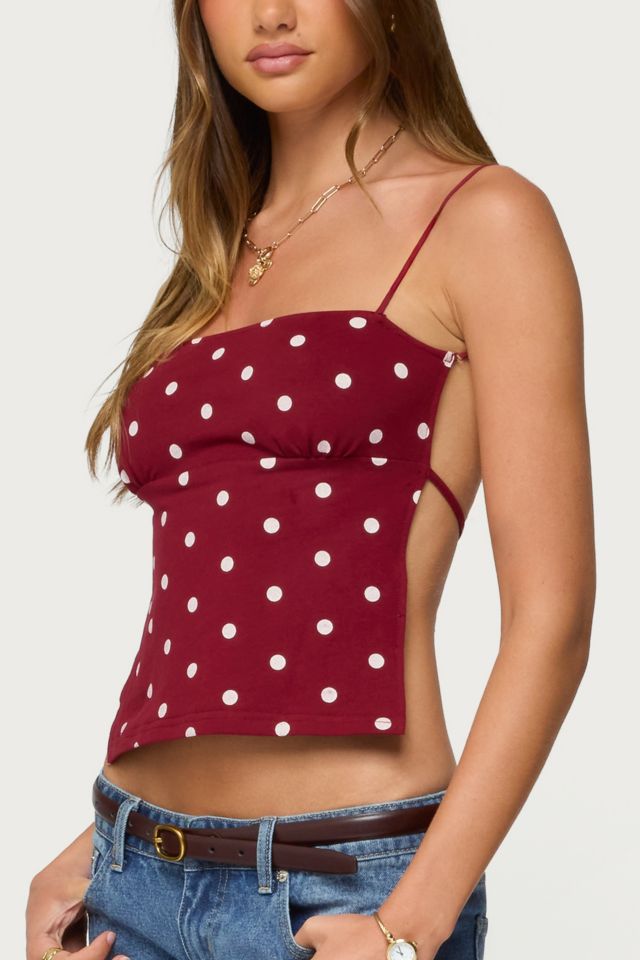 Edikted Jinx Polka Dot Open-Back Top #2