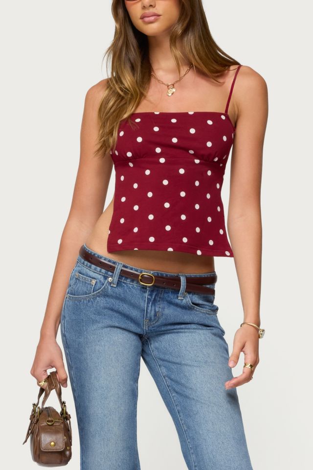 Edikted Jinx Polka Dot Open-Back Top #3