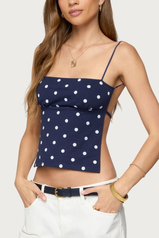 Edikted Jinx Polka Dot Open-Back Top #2