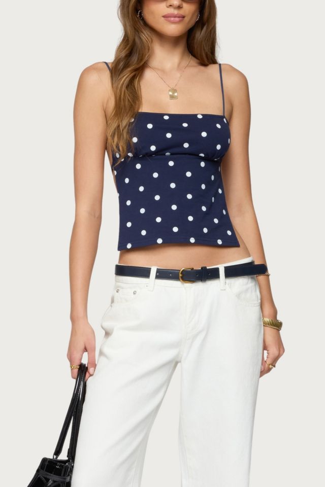 Edikted Jinx Polka Dot Open-Back Top #3