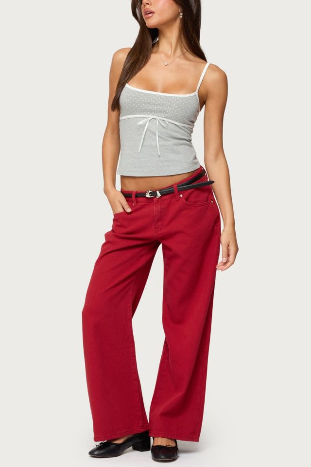 Edikted Rhoda Contrast Polka Dot Tank Top #1