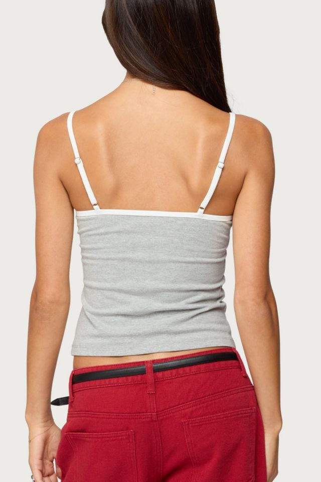 Edikted Rhoda Contrast Polka Dot Tank Top #4