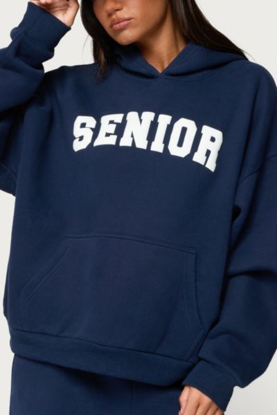 Edikted Senior Oversized Hoodie In Blue