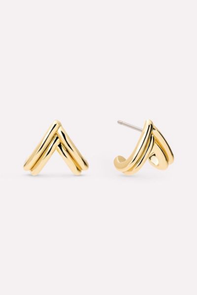 Ana Luisa Karessa Gold Stud Earrings