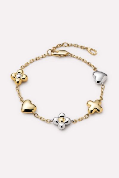 Ana Luisa Azura Charm Bracelet In Gold