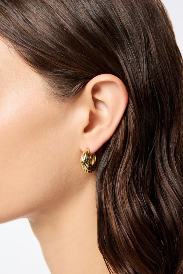 Ana Luisa Tymie Gold Hoop Earrings #1