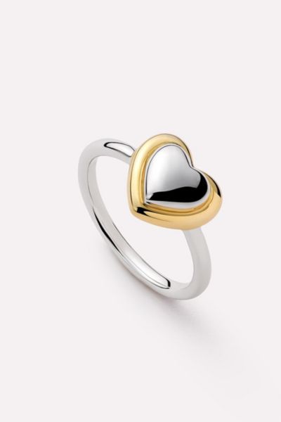 Ana Luisa Camelia Heart Ring