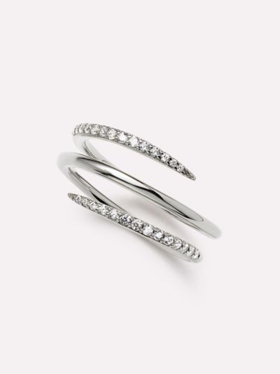Ana Luisa Oren Triple Silver Claw Ring