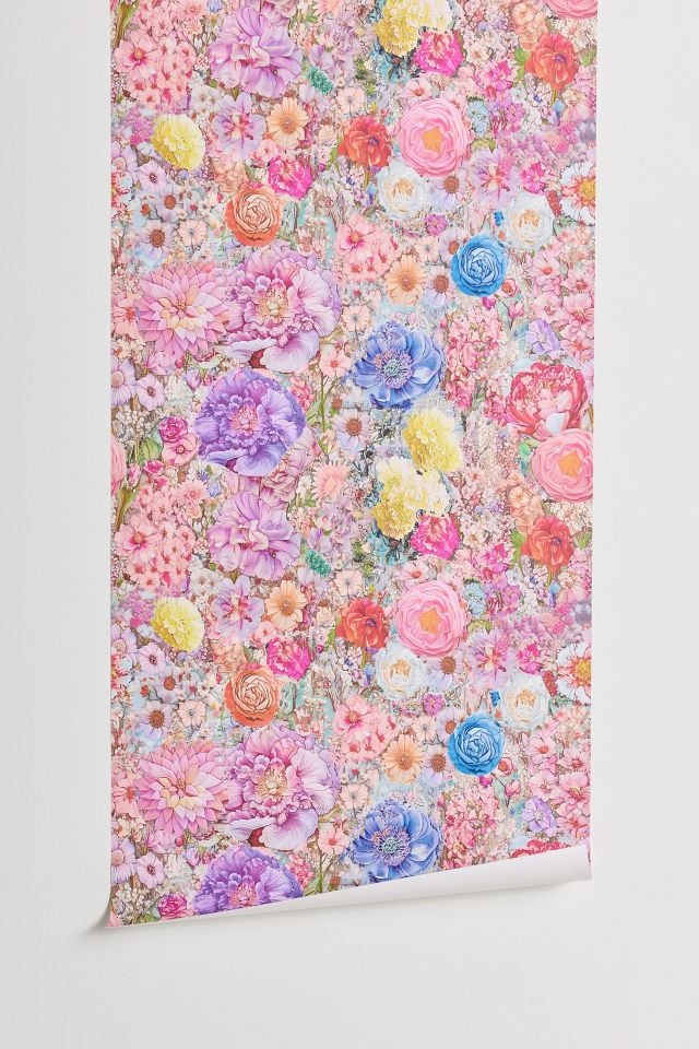 UO Home Yara Whimsical Floral Removable Wallpaper #1