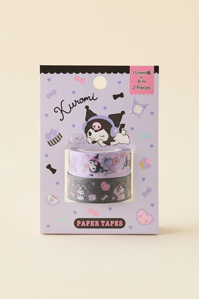 Sanrio Japan Originals Kuromi 2-Piece Washi Tape Set