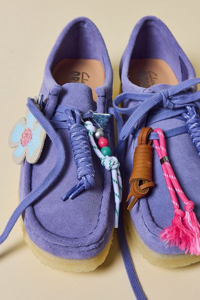 Clarks Women's Purple Interest Wallabee Shoes