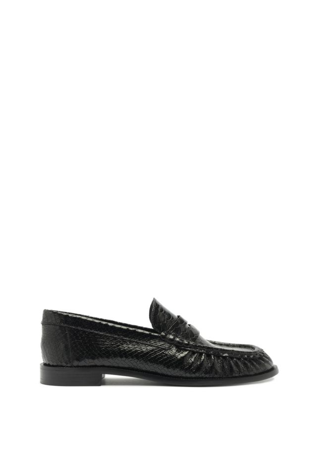 Schutz Snakeskin Tyche Loafer #4