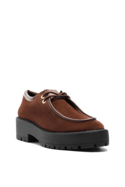 Schutz Cia Moc-toe Platform Shoe In Root Brown, Women's At Urban Outfitters In Brown