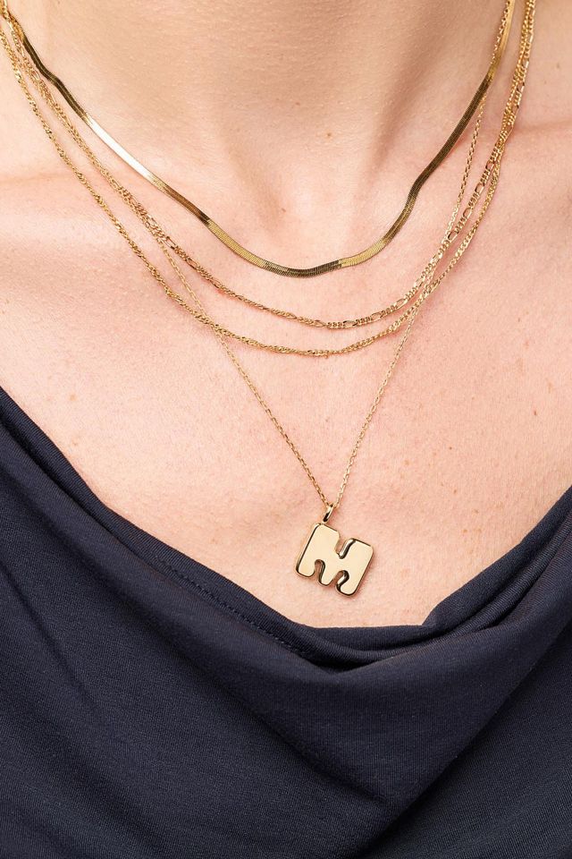 Ana Luisa Bubble Letter Necklace #1