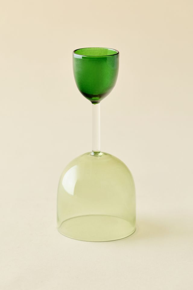 Colorblock Dual-Ended Wine Glass - Set Of 2 #4