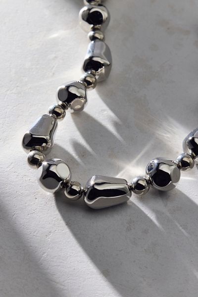 Mondays Metallic Bead Statement Choker Necklace