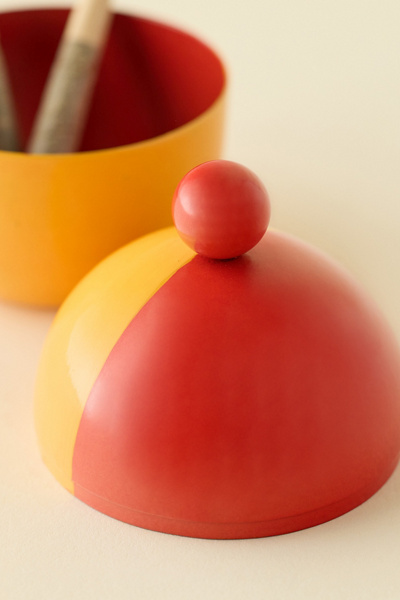 Painted Colorblock Iron Stash Box