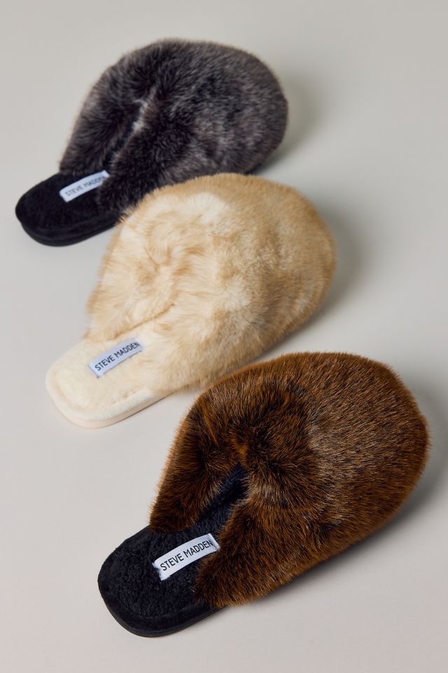 Steve Madden Poof Faux Fur Mule Slipper #3