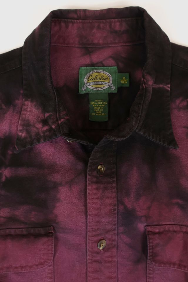 Vintage Cabela's Tie Dye Flannel Shirt #3