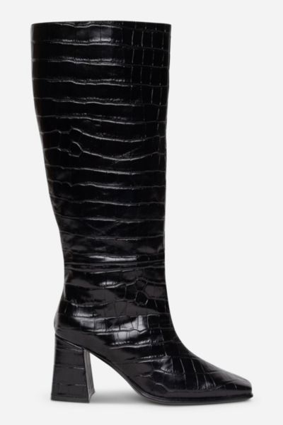 Intentionally Blank Tgif Knee High Boot In Black, Women's At Urban Outfitters In Black