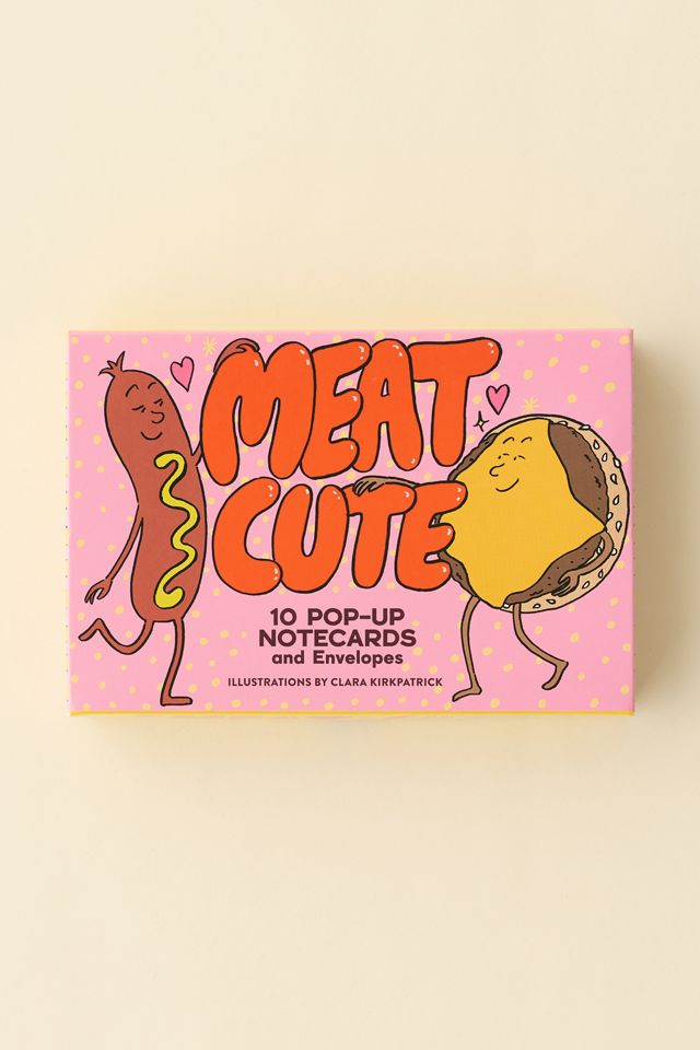 Meat Cute Pop-Up Greeting Card Set #3