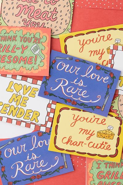 Meat Cute Pop-Up Greeting Card Set