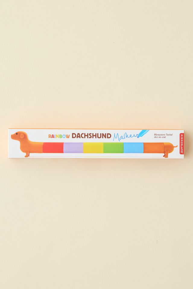 Rainbow Dachshund Dog Stackable Marker Set #2
