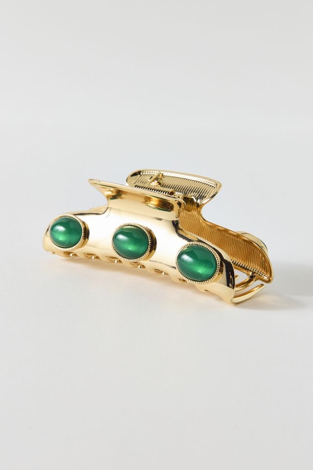 Jewels Rectangle Metal Claw Clip #1