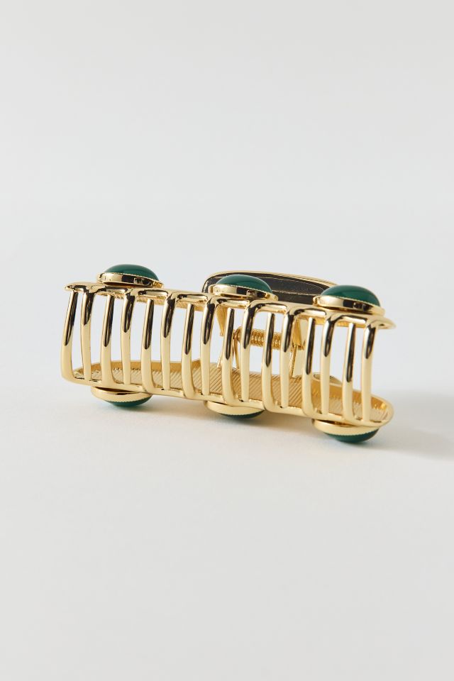 Jewels Rectangle Metal Claw Clip #2