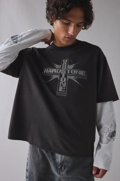 HARDSTONE – Engineered By GUESS Double Layer Long Sleeve Tee