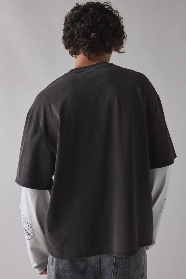 HARDSTONE – Engineered By GUESS Double Layer Long Sleeve Tee #1