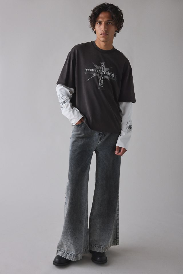 HARDSTONE – Engineered By GUESS Double Layer Long Sleeve Tee #2
