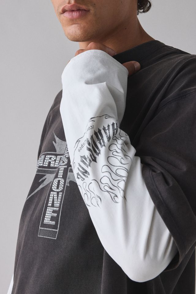 HARDSTONE – Engineered By GUESS Double Layer Long Sleeve Tee #3