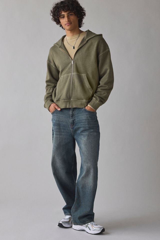 Standard Cloth Pregame Zip-Up Hoodie Sweatshirt | Urban Outfitters