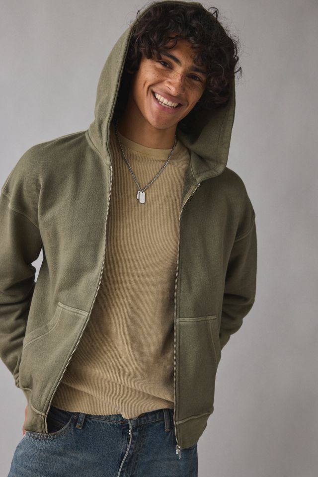 Standard Cloth Pregame Zip-Up Hoodie Sweatshirt | Urban Outfitters