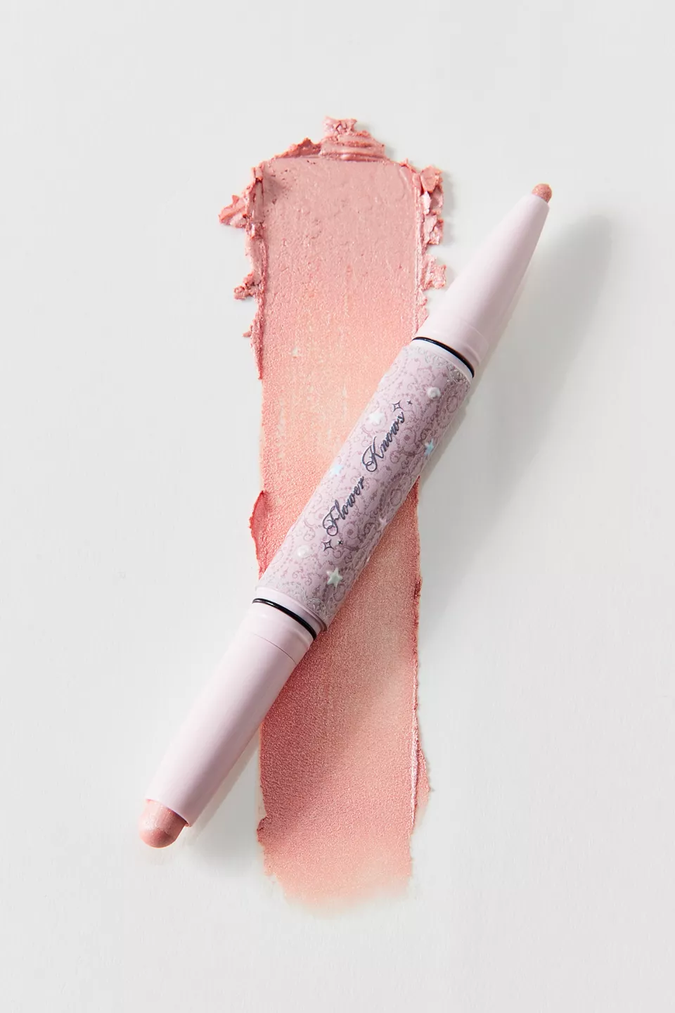 A pink dual ended highlighter