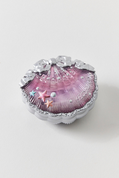 Flower Knows Shell's Jewel Silk Satin Blush & Highlight Duo in Strawberry Bubble at Urban Outfitters