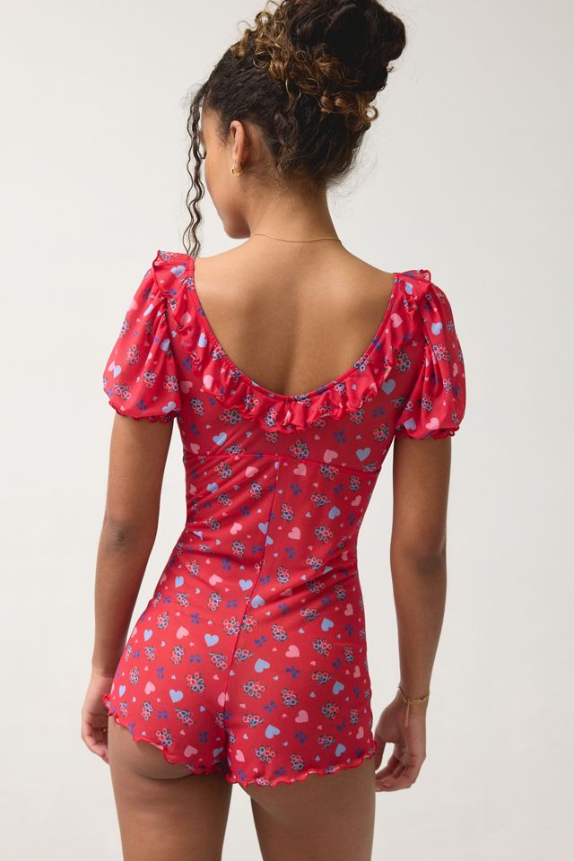 Only Hearts Heartbreaker Luna Sheer Mesh Romper #4