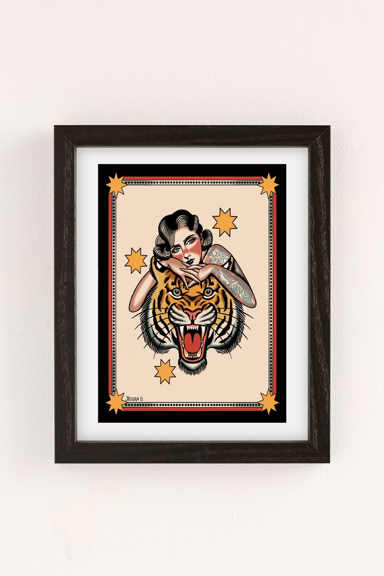 Jessica O. Selvagem Art Print - Black Wood Frame, 8X10