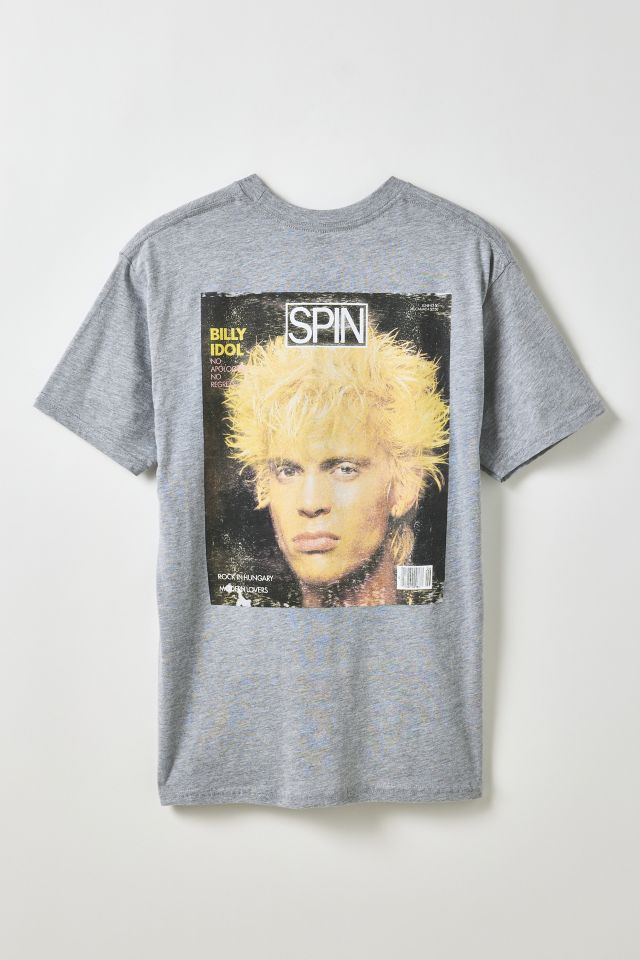 T-shirt graphique Billy Idol du magazine Spin #2