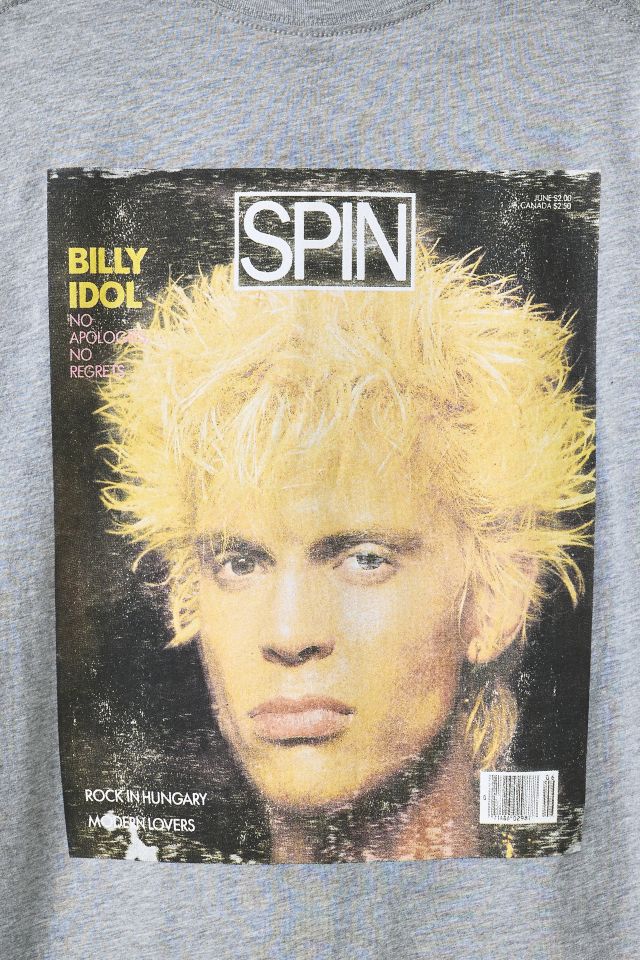 T-shirt graphique Billy Idol du magazine Spin #3