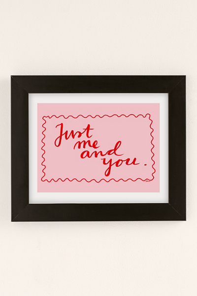 AthenesAtelier Just Me And You Pink Red Art Print
